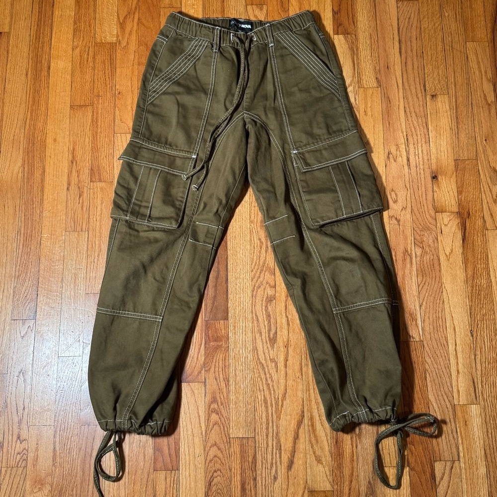 Fashion Nova Khaki Cargo Pants for Men